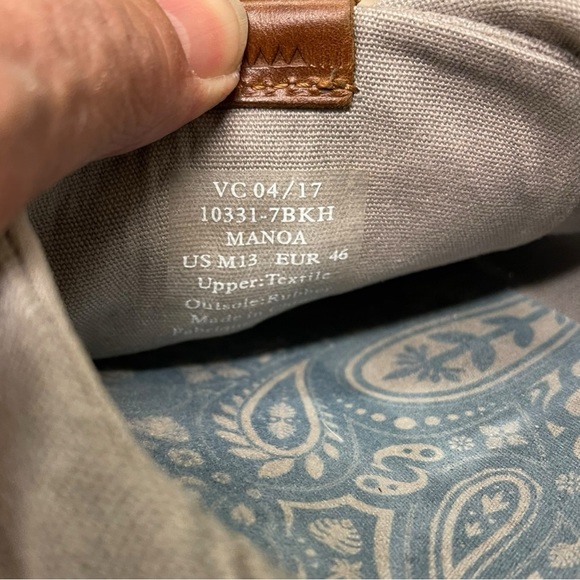 OLUKAI Manoa Canvas Sneaker Mens Size 13 /43 Gray - Picture 12 of 12